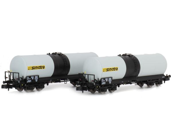 -REE Modeles , Spur N, 2er Set Kesselwagen "SIMOTRA" der ANF, Epoche V, NW-241